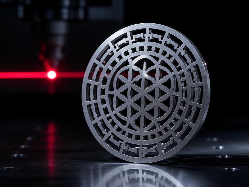 Peça de Aço Inoxidável cortada a laser